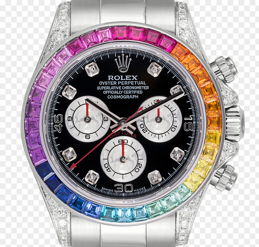 Diamond Watch Rolex Daytona GMT Master II Oyster Perpetual Cosmograph PNG