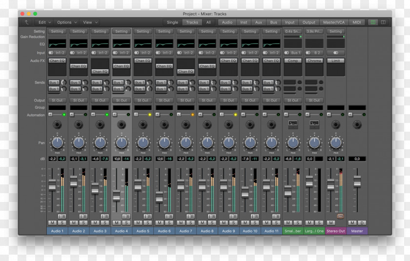 Logic Pro Audio Mixers Studio One Retina Display Mixing PNG