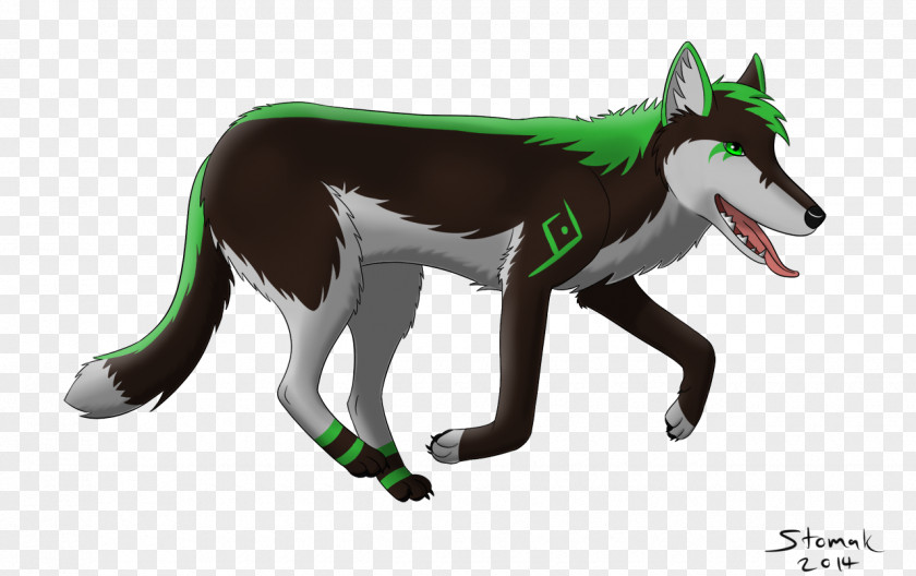 Rainbow Neon Wolf Fauna Fur Pet Character Snout PNG