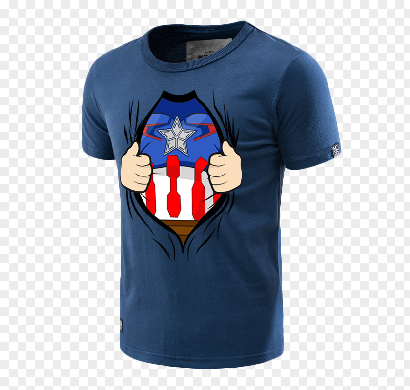 T-shirt Captain America Hoodie Marvel Comics PNG