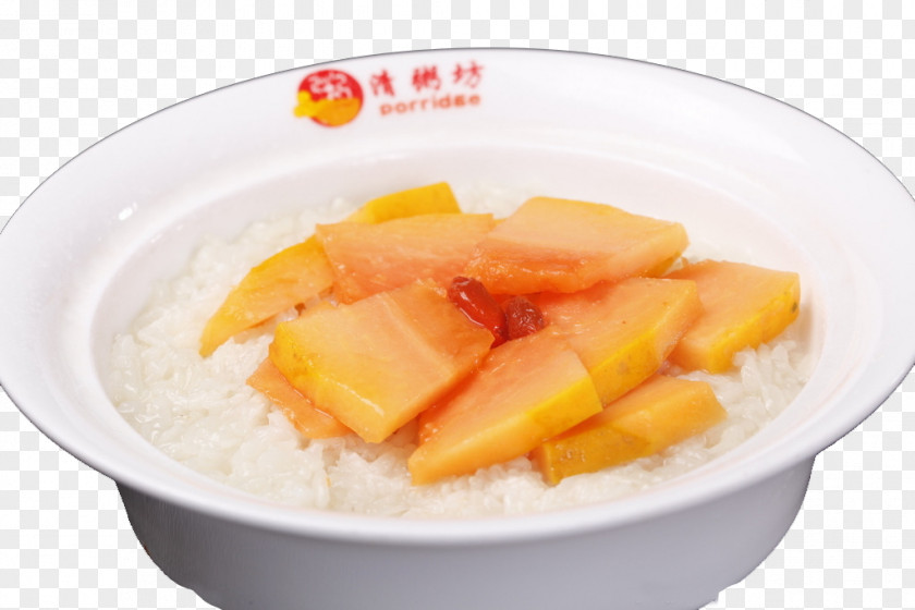 Beauty Papaya Porridge Congee Recipe Breakfast PNG