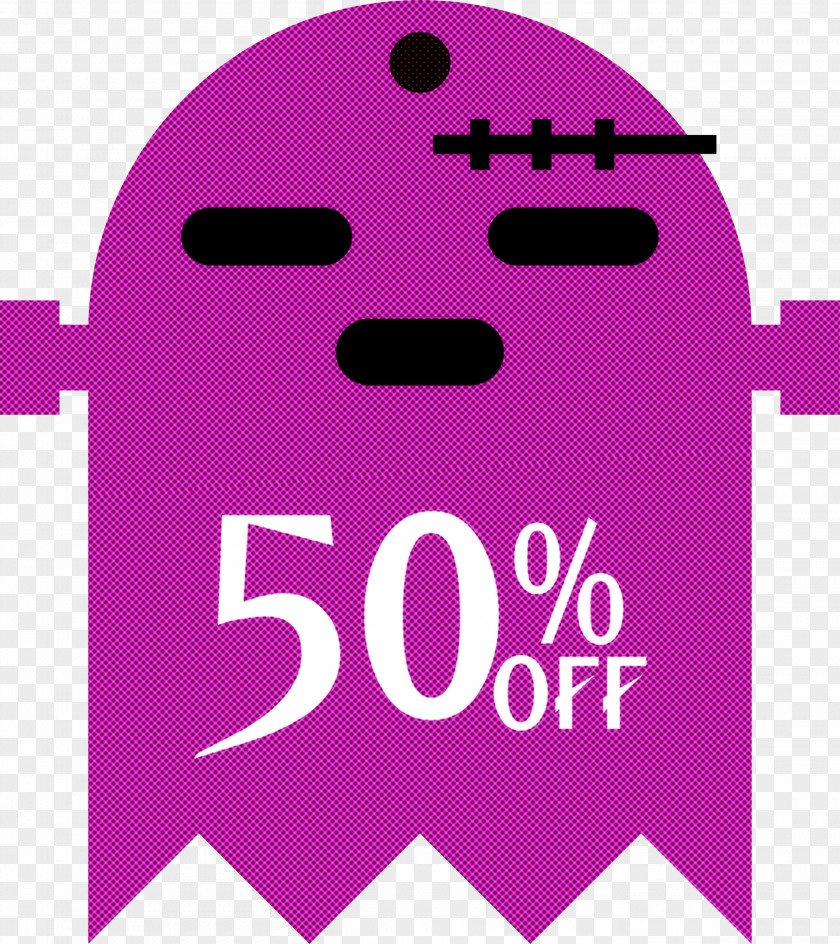 Halloween Discount Sales 50% Off PNG
