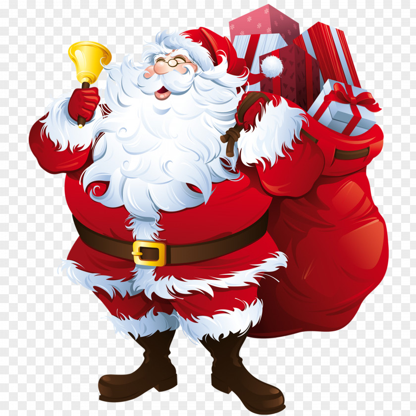 Santa Claus Rudolph North Pole Christmas Clip Art PNG