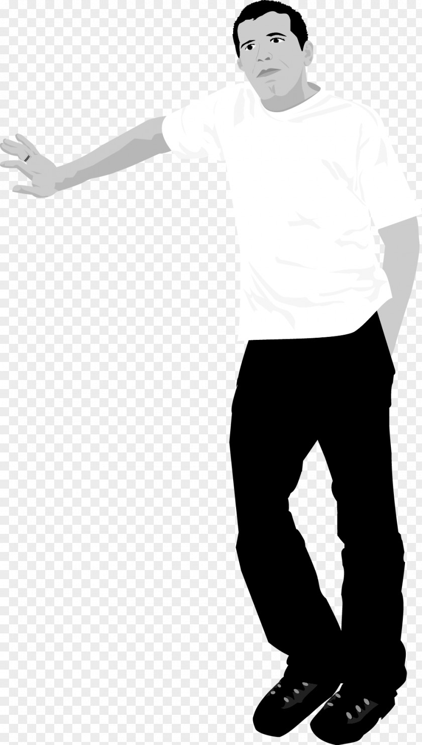 Silhouette White Finger Human Behavior Black Shoe PNG