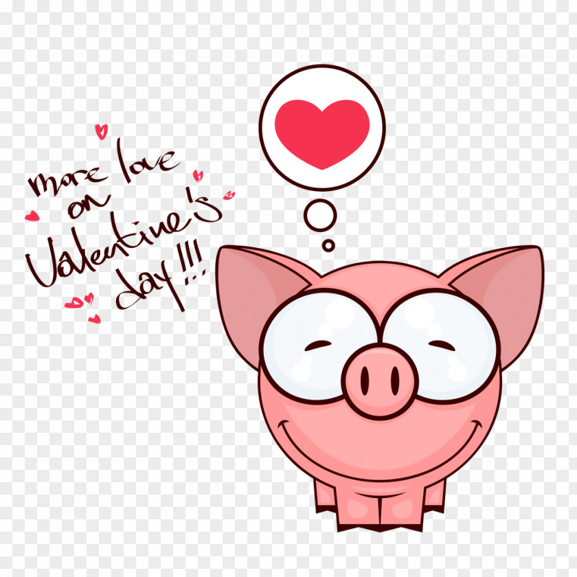 Valentine Day Miss Piggy Clip Art PNG