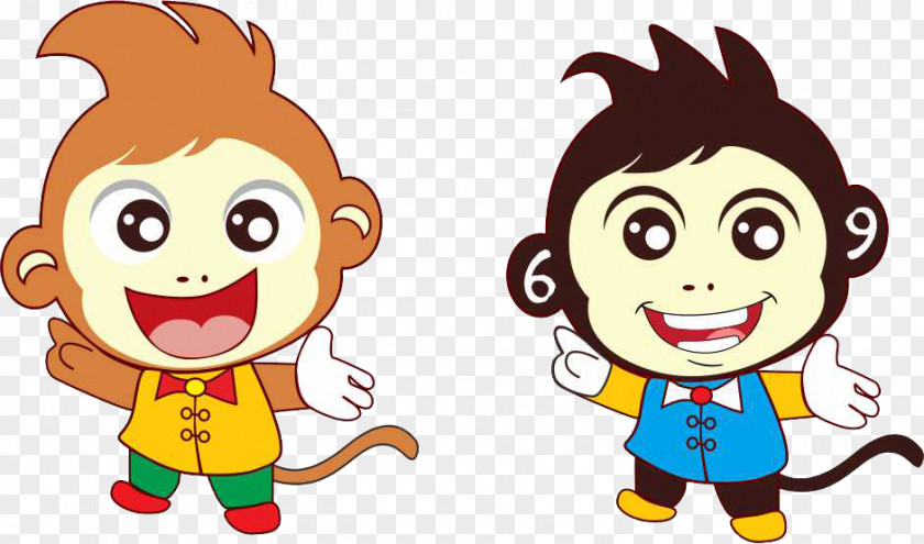2016 Auspicious Monkey Cartoon PNG