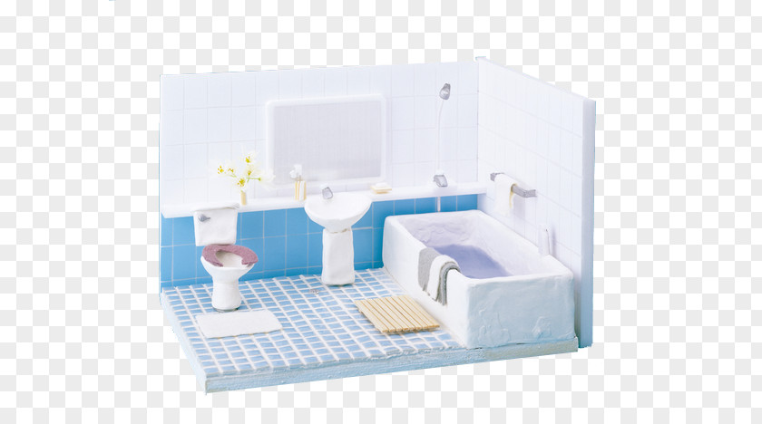 Children's Toy House Model Bathroom Shower PNG