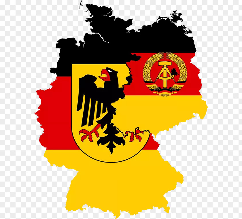 Flag West Germany East Berlin German Reunification Of PNG