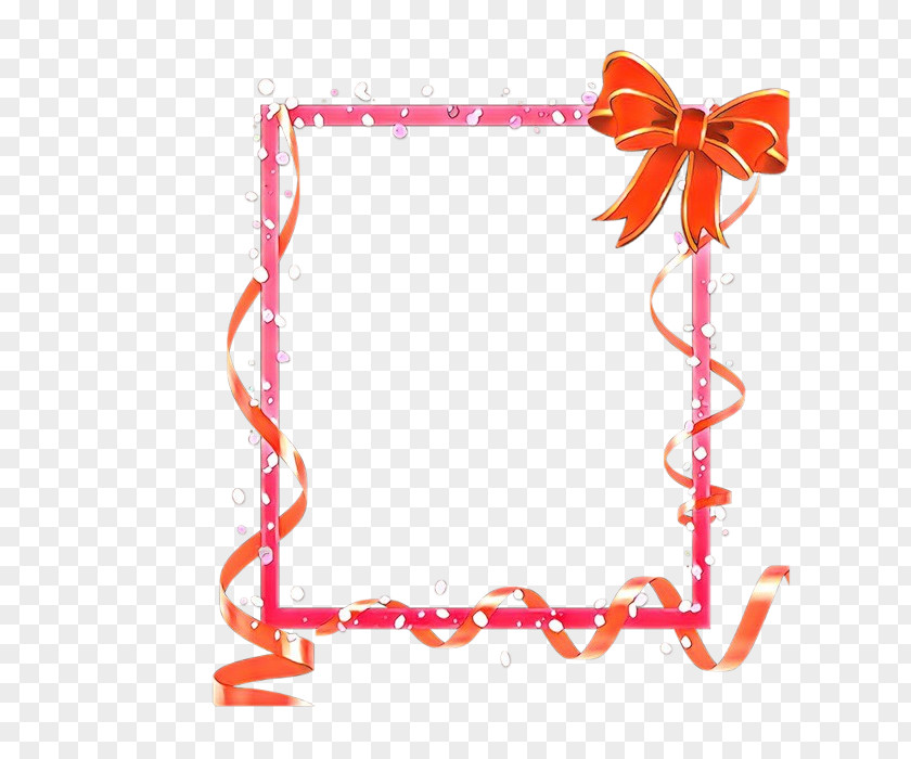 Heart Picture Frame Pink Ribbon PNG