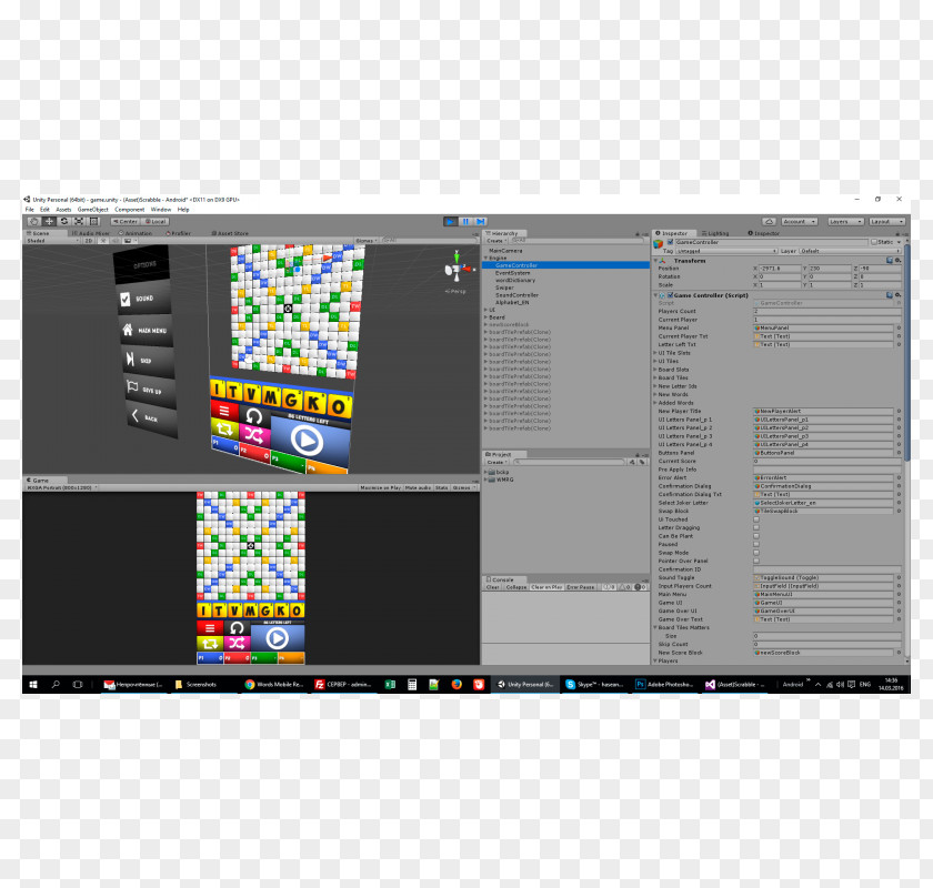 Mobile Games Scrabble Video Game Developer Unity Indie PNG