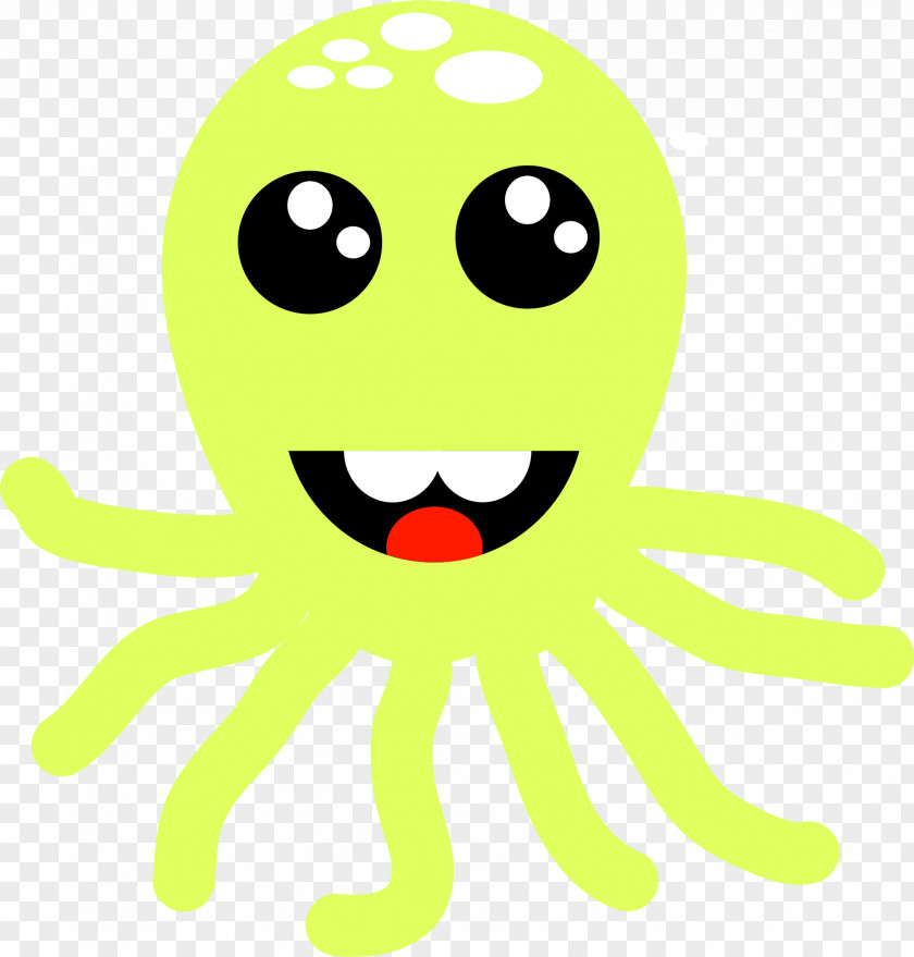 Octopus Emoticon Smiley Happiness Clip Art PNG