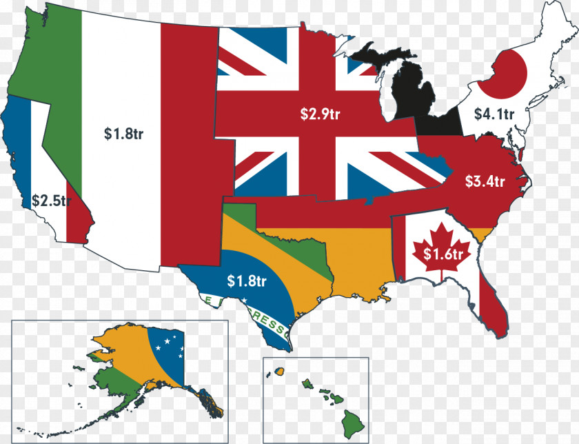 United States Attracting Equity Investors Globe Map PNG