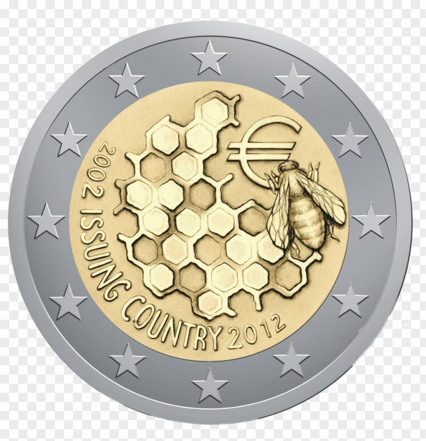 Euro European Union 2 Commemorative Coins Coin PNG