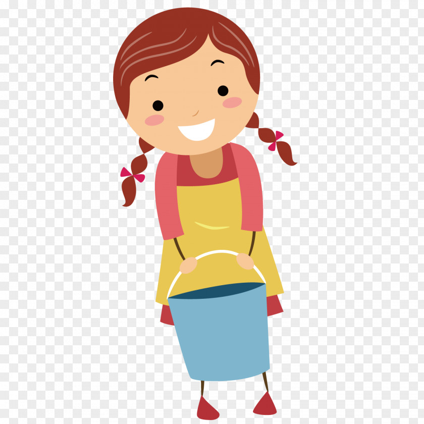 Cleaning Cleaner Stock Photography PNG photography , The girl with the bucket clipart PNG