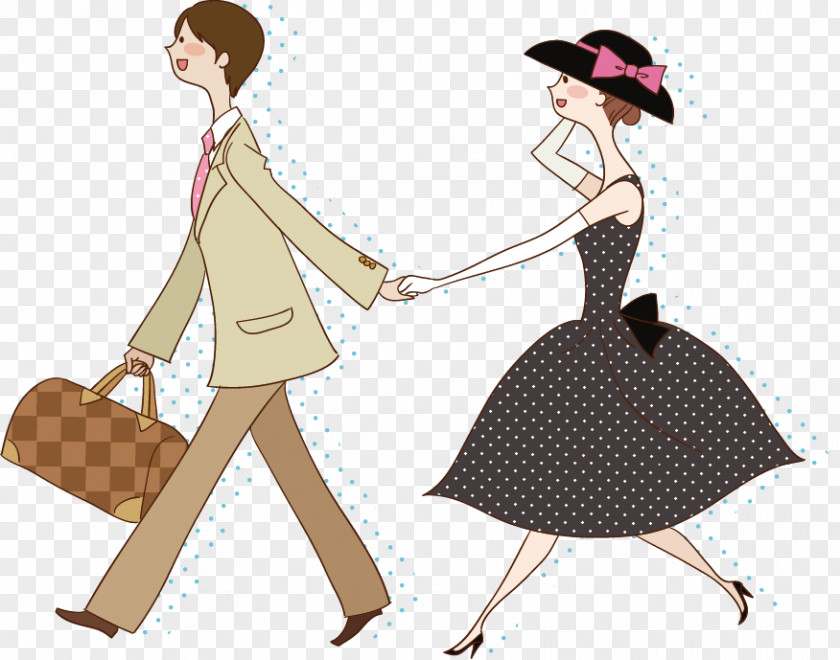 Couple Walking PNG