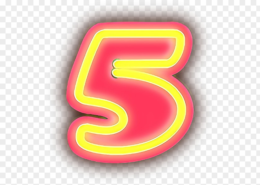 Neon Symbol Font Text Number Material Property PNG