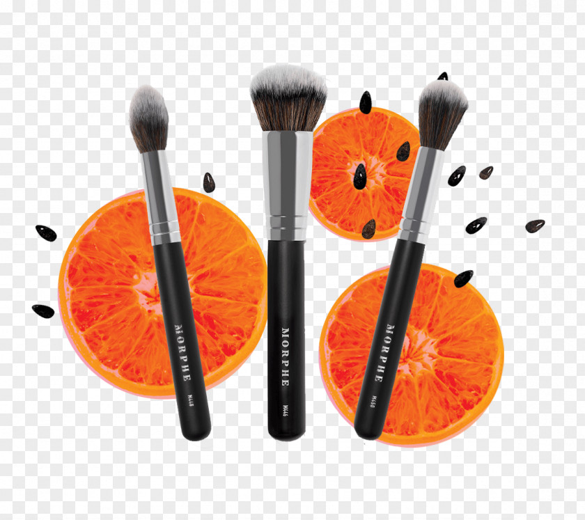Orange World Make-Up Brushes Morphe Cosmetics Beauty PNG
