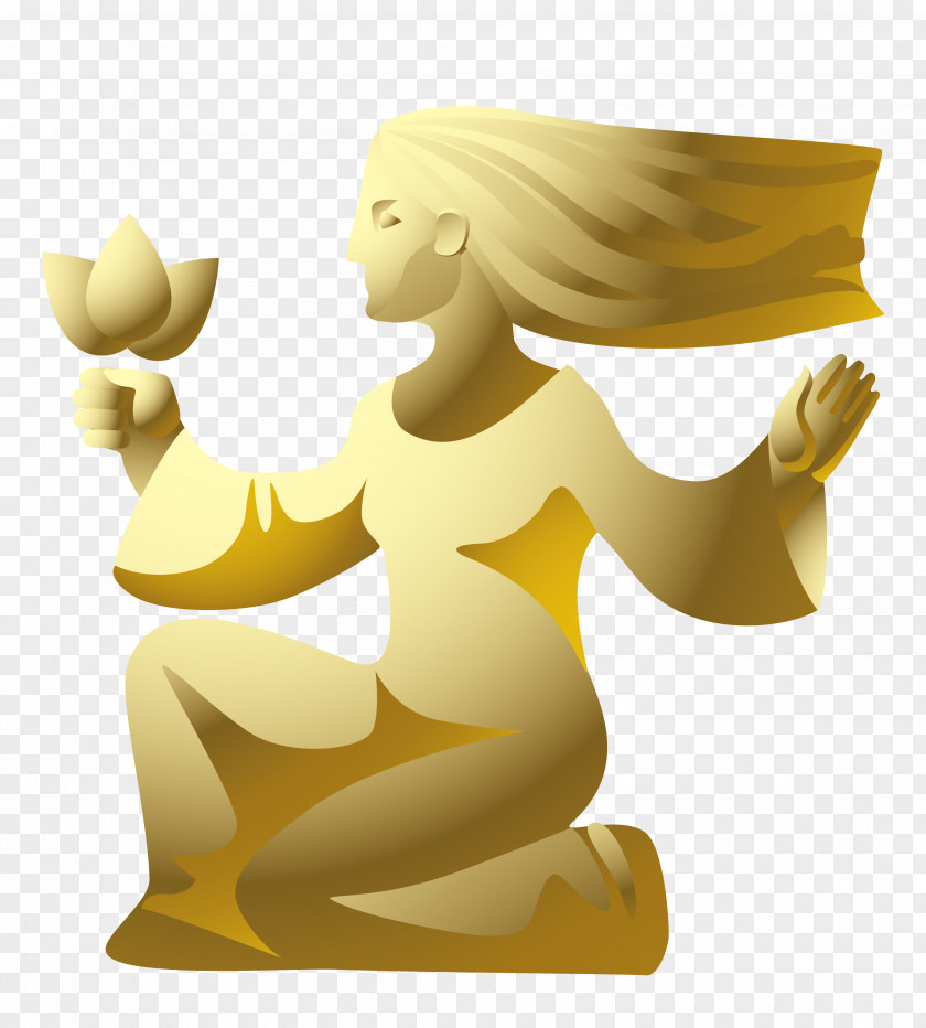 Vector Virgo Statue Material Euclidean Illustration PNG