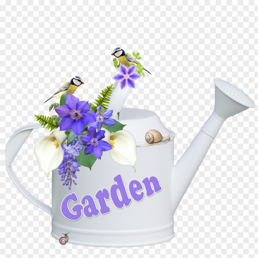 Wisteria Watering Cans Flowerpot Teapot PNG