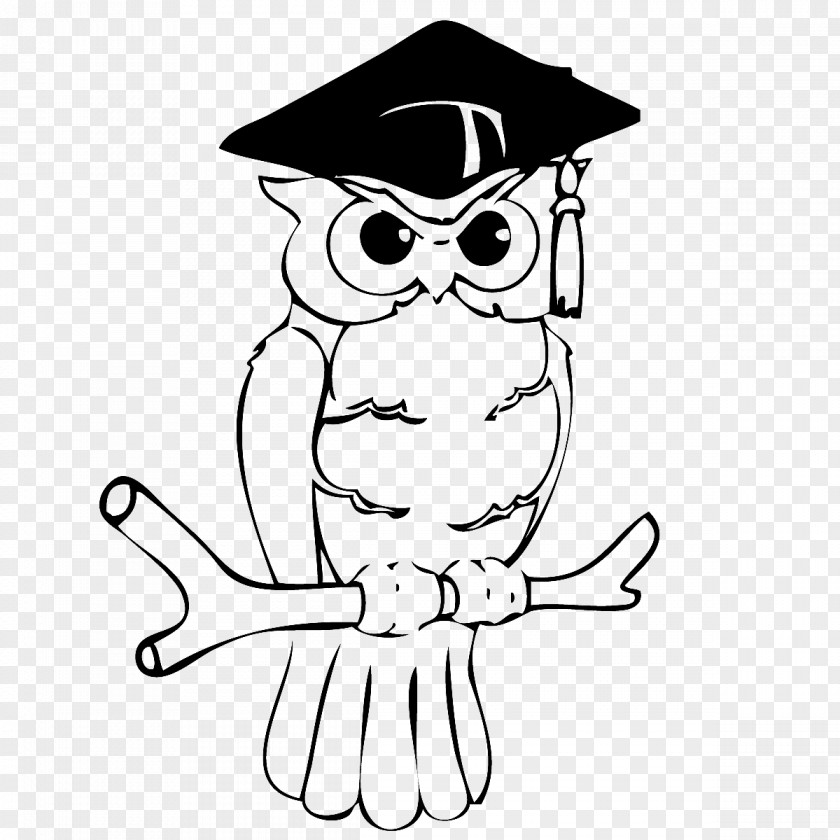 FIG Owl Simple Pen Monica Coloring Book PNG