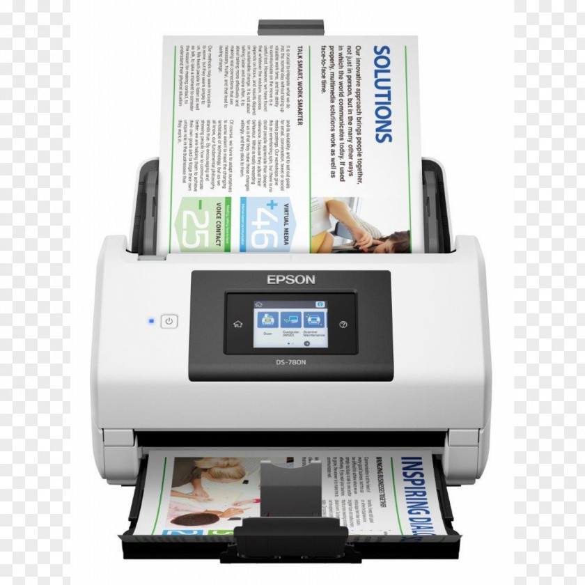 Printer Inkjet Printing Epson America Ds780n WorkForce Scanner Image Computer Network Laser PNG