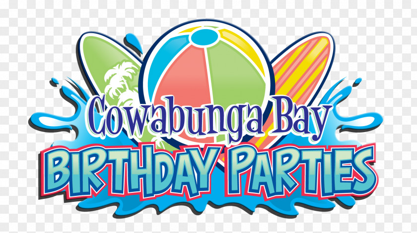 Privet Party Cowabunga Bay Water Park Birthday Cake Children's PNG