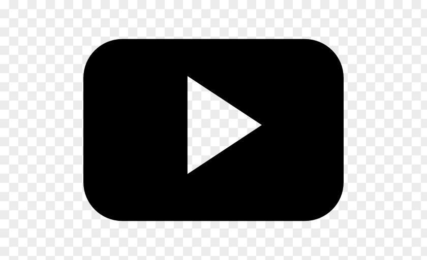 Rectangle Blackandwhite Youtube Play Logo PNG