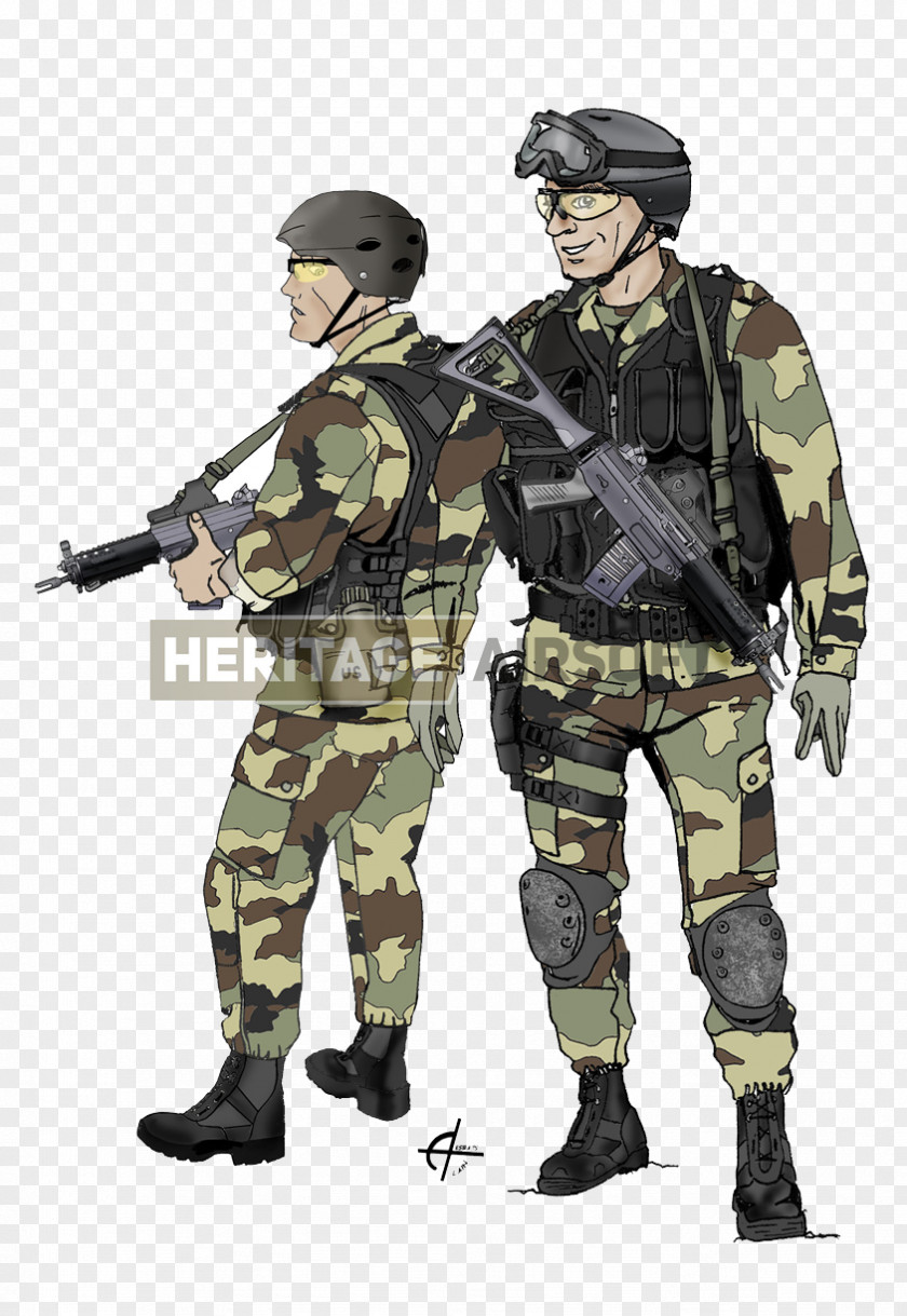 Soldier Infantry Heritage-Airsoft Commandos Marine Uniform PNG