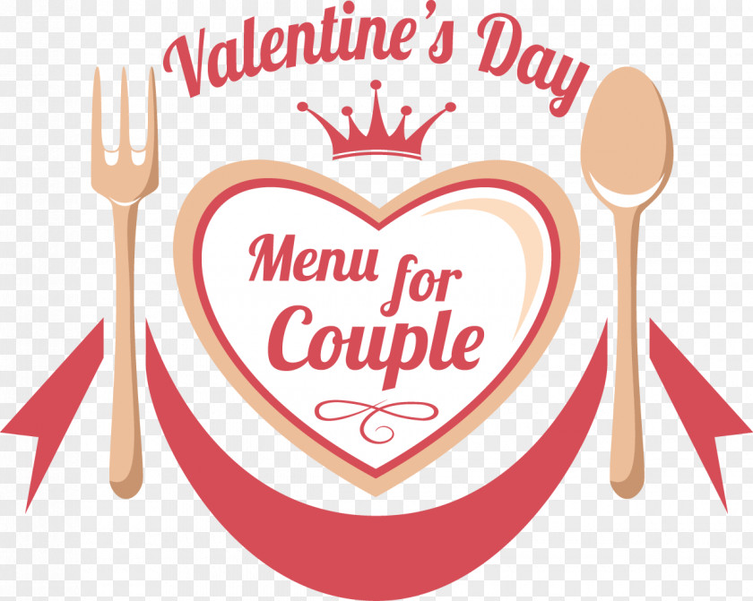 Valentine's Day Western Knife And Fork Wedding Invitation PNG