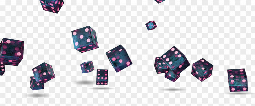 Black Dice Floating Material Yahtzee PNG