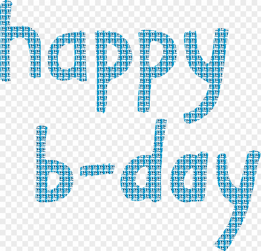 Happy B-Day Calligraphy PNG