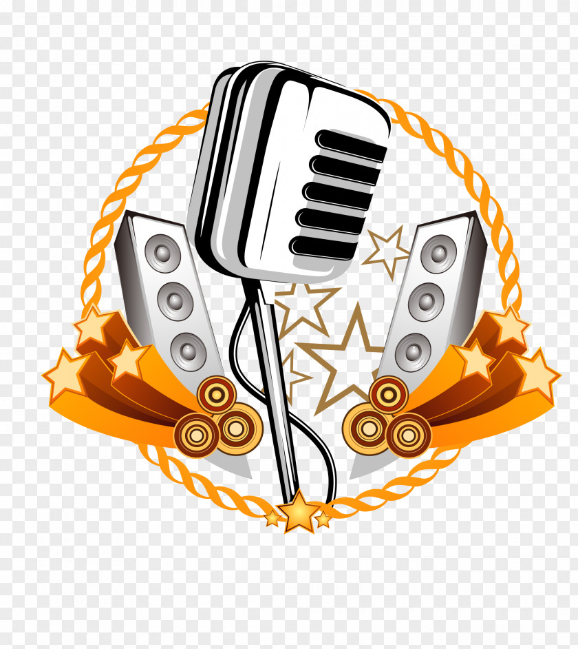 Microphone Music PNG Music, The trend of musical elements illustrator material clipart PNG