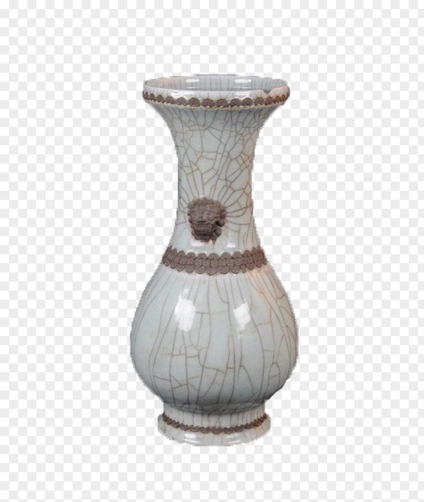White Jar Qing Dynasty Ceramic Vase PNG