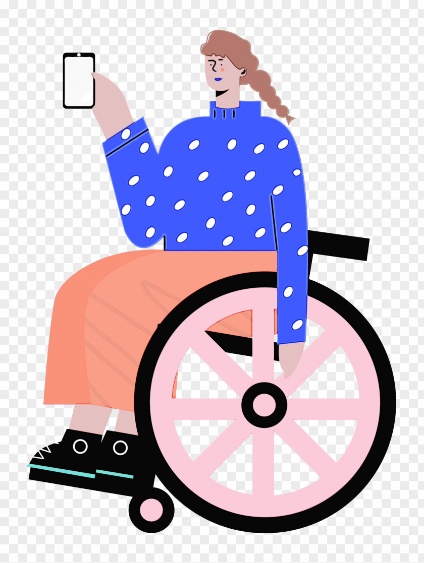 Cartoon Drawing Wheelchair Icon Logo PNG