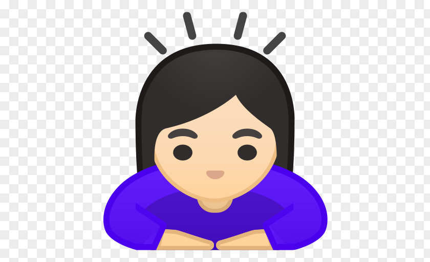 Child Black Hair Emoji PNG