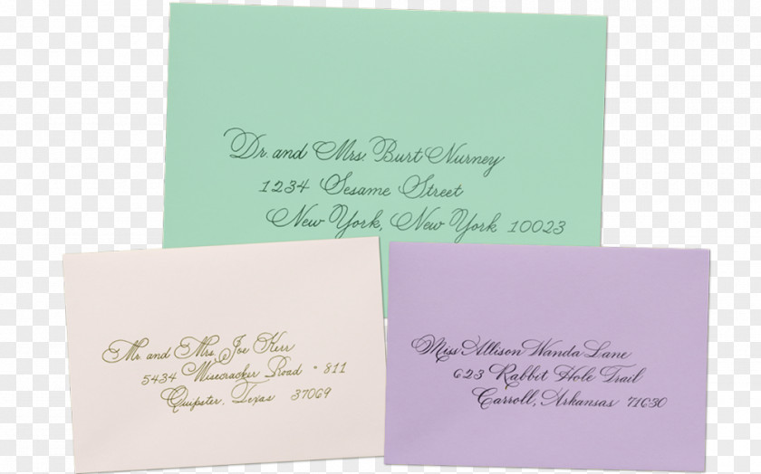 Dance Calligraphy Wedding Invitation Envelope Book Font PNG