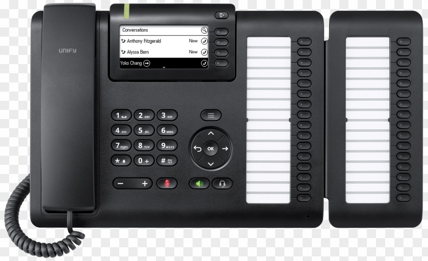 OpenScape Desk Phone CP400 Black Unify Software And Solutions GmbH & Co. KG. IP 55G Telephone OpenStage PNG