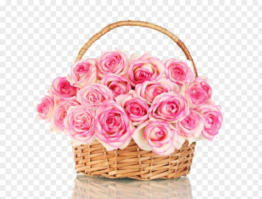 Pink Rose Opened Baskets Creative Background Flower Bouquet Stock Photography PNG
