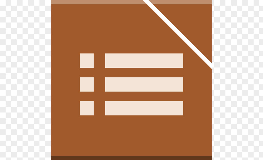 Apps Libreoffice Impress Brown Square Angle Text Brand PNG