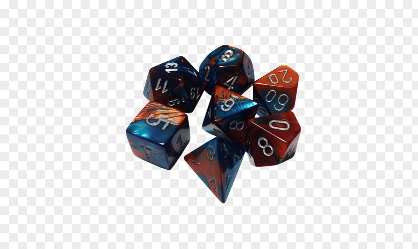 Dice Cobalt Blue PNG