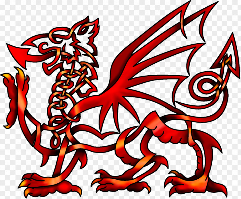 Dragon Caernarfon Castle Celtic Knot Welsh Flag Of Wales Celts PNG