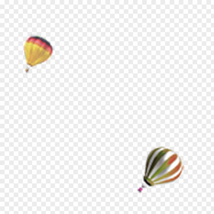 Hot Air Balloon Element Drawing PNG