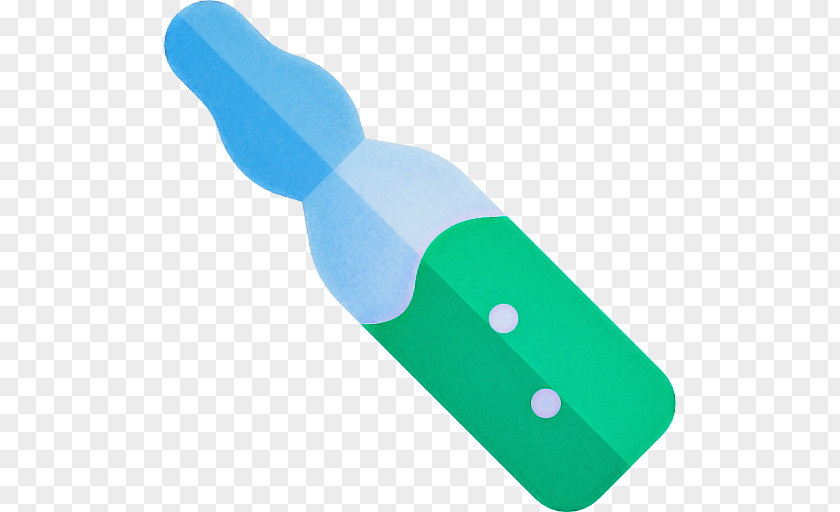 Turquoise Green Paint Brush Cartoon PNG