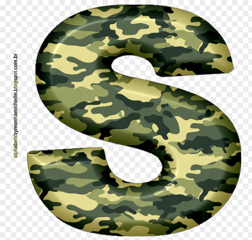 Camouflage Military Letter Alphabet Font PNG