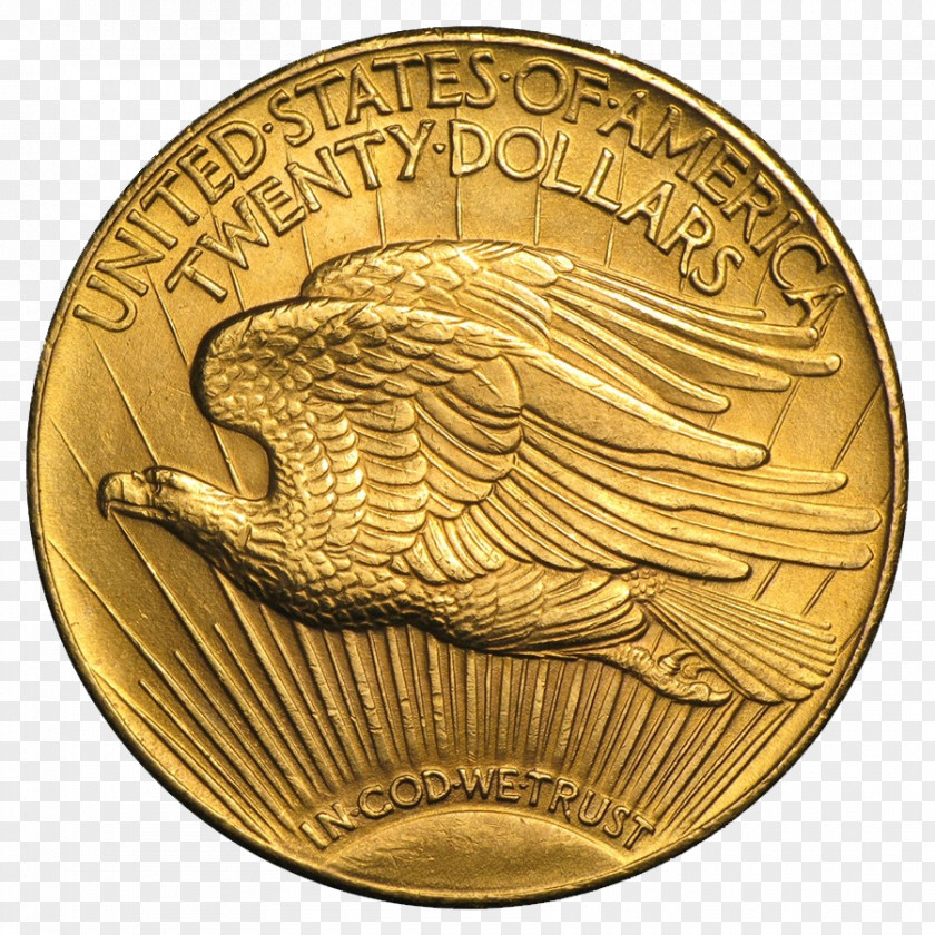 Coin Gold Saint-Gaudens Double Eagle PNG