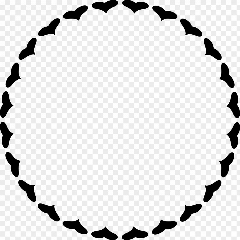 Black Round-frames Clip Art PNG