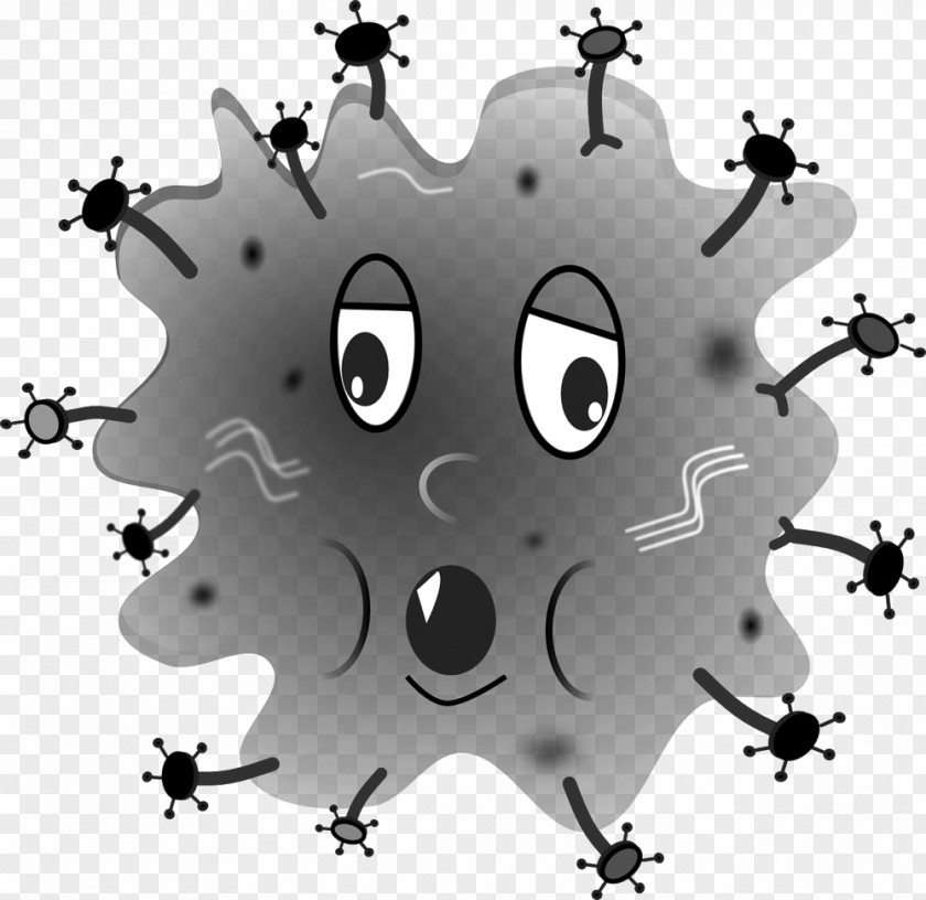 Blackandwhite Pathogen Graphic Background PNG