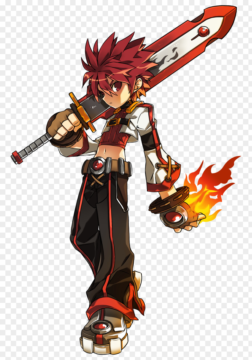 Elsword Character Elesis Video Game Art PNG