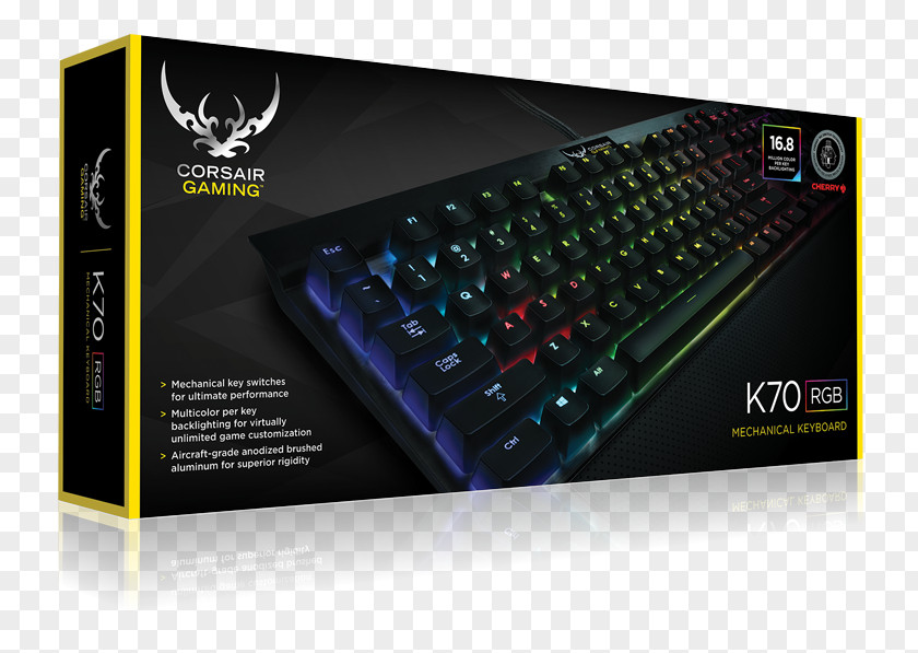 US RGB Color ModelEdsel Corsair Computer Keyboard Gaming K95 K70 Mechanical English PNG