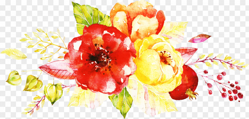 Bouquet Paint Watercolor Wreath Flower PNG